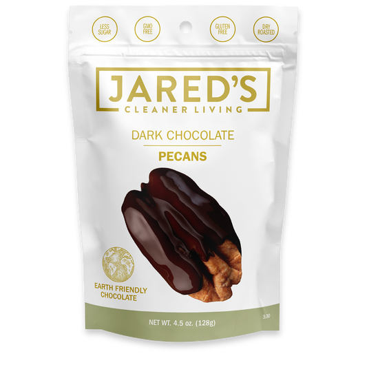 Dry Roasted Pecans with Dark Chocolate